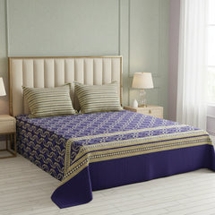 MAJESTIC BLUE XARA BED SHEET SET