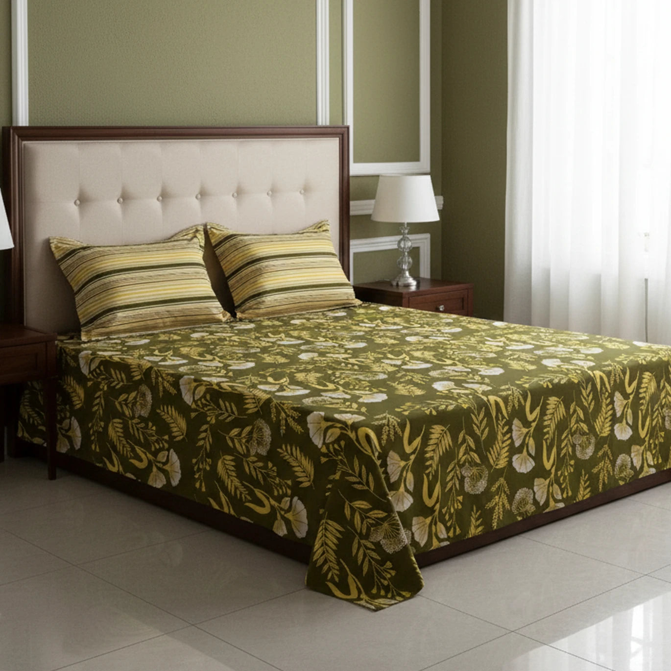 LEAF HARMONY XARA BED SHEET SET