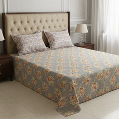 PASTEL GRAY XARA BED SHEET SET