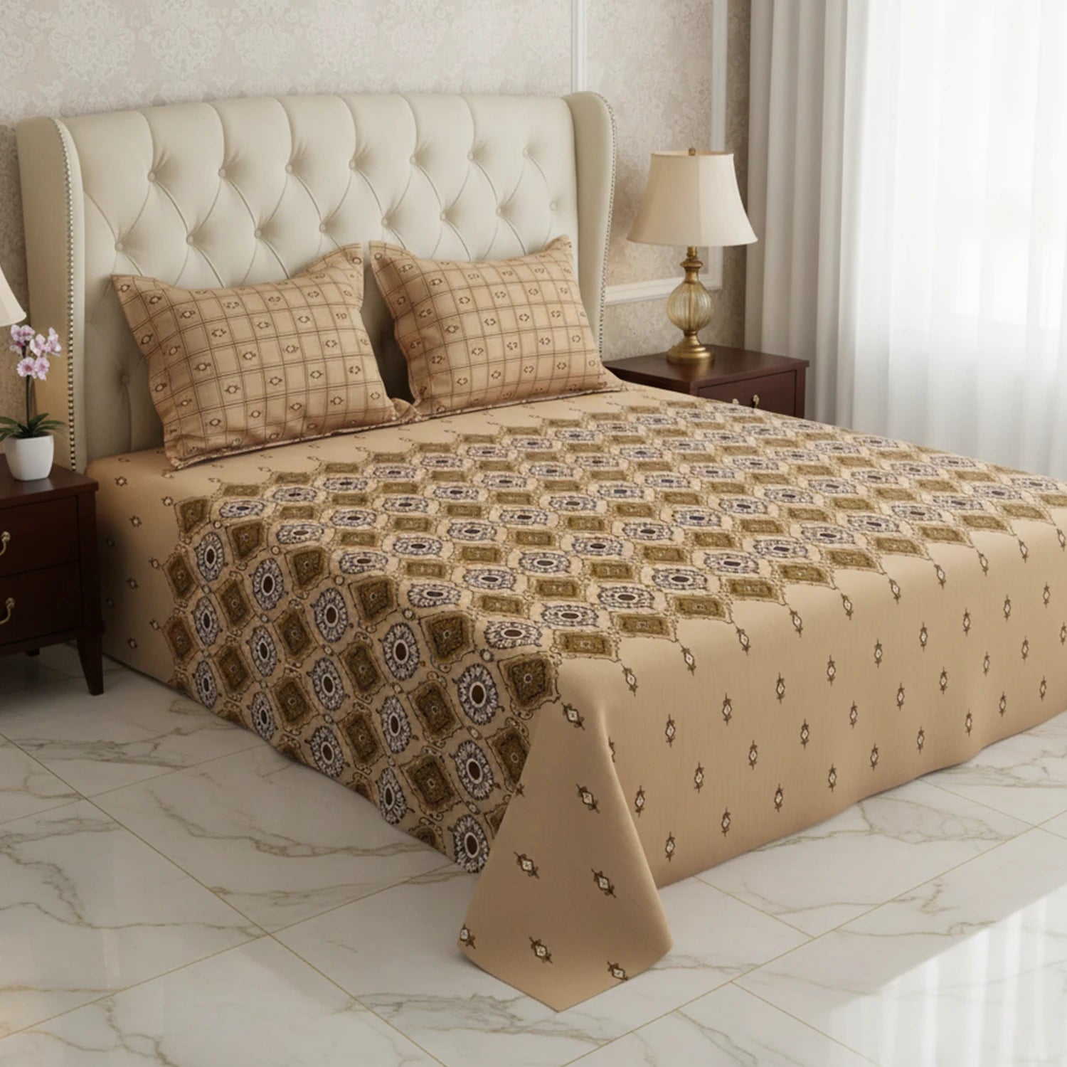 HONEY CHARM XARA BED SHEET SET - 9230-31