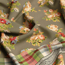 Xara Brown Floral Bed Sheet Set