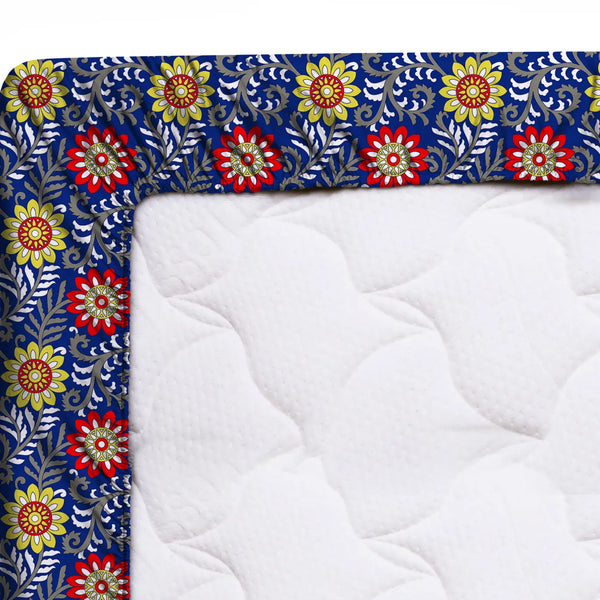 OCEAN FLORA Xara Fitted Bed Sheet Set
