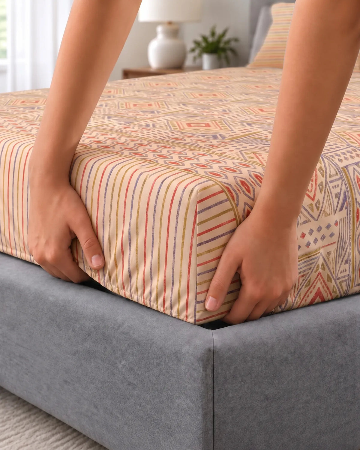 Xara Fitted Bed Sheet Set 9058-59 Secondary image