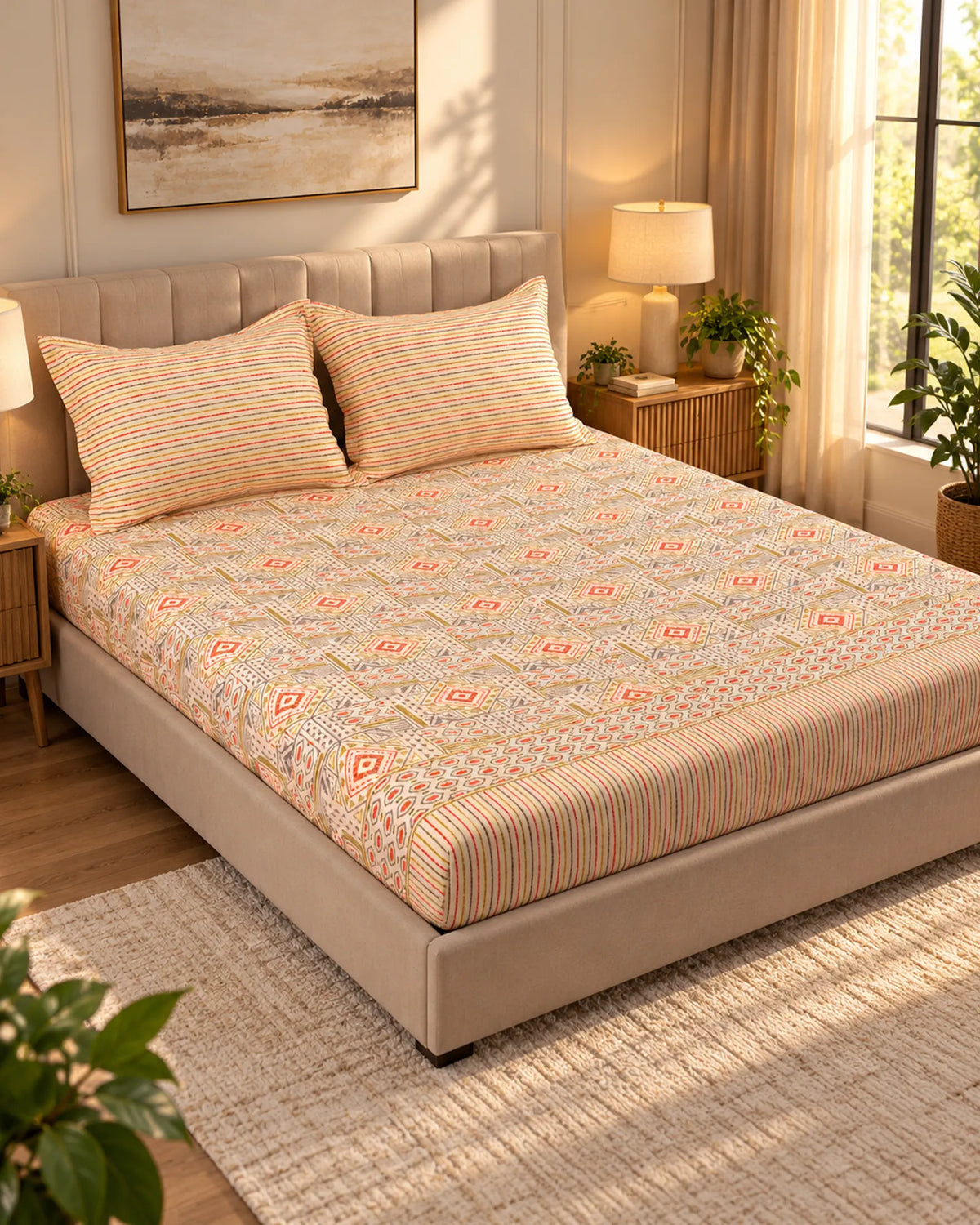 Xara Fitted Bed Sheet Set 9058-59 Main image