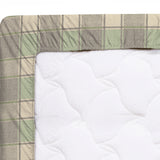 Xara Green Plaid/Stripes Fitted Bed Sheet Set - 8626-8627