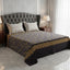Xara Grey Floral Stripe Bed Sheet Set