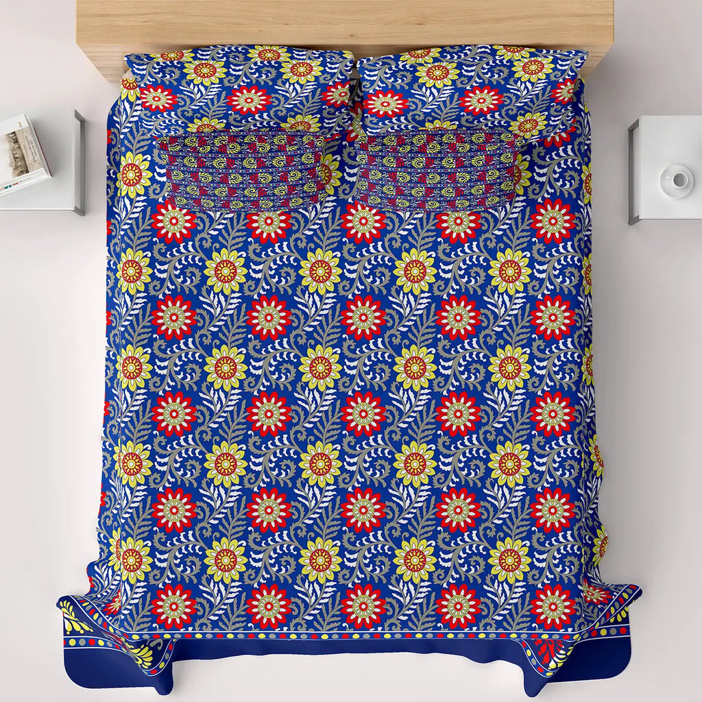 OCEAN FLORA Xara Bed Sheet Set