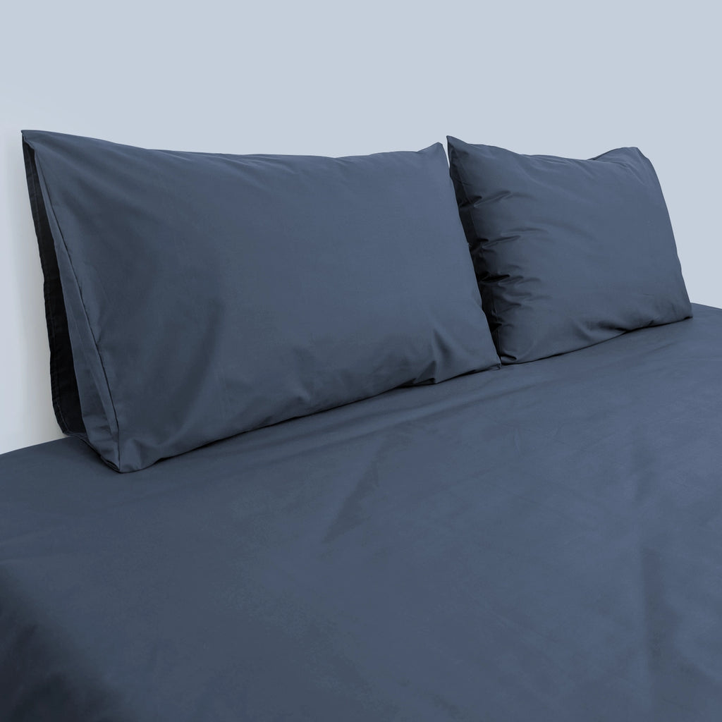 RHS SOLID COTTON PERCALE BEDSHEET SET
