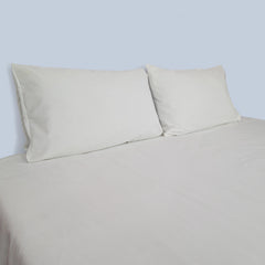 Luxury Cotton Satin Thin Stripes (White)