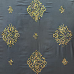 RHS 5 pcs Embroidered Bedsheet Set (Grey)