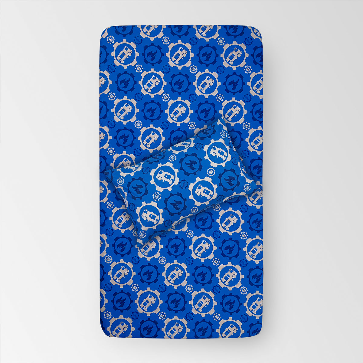 Truck Time Cotton Kids Fitted bedsheet