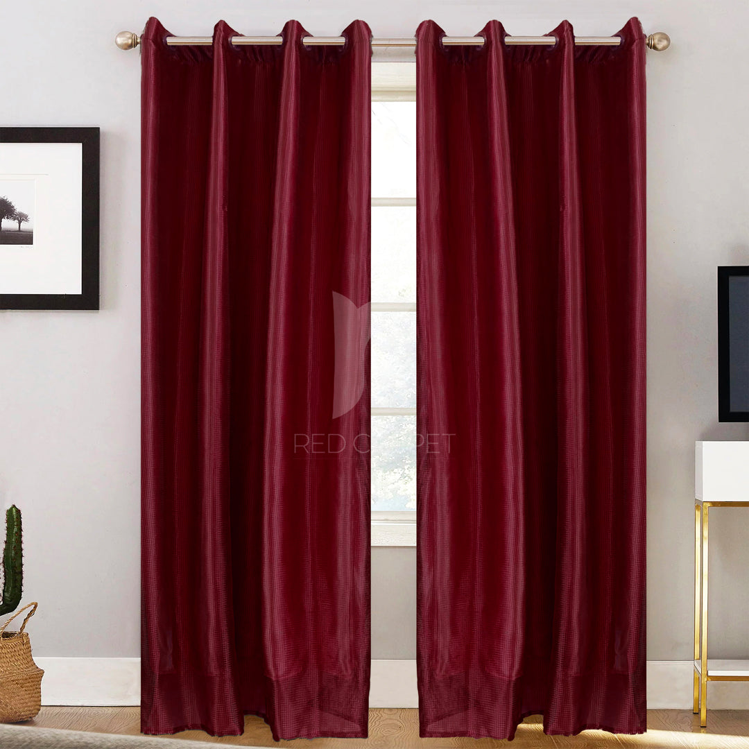 Net curtains panel (Red)