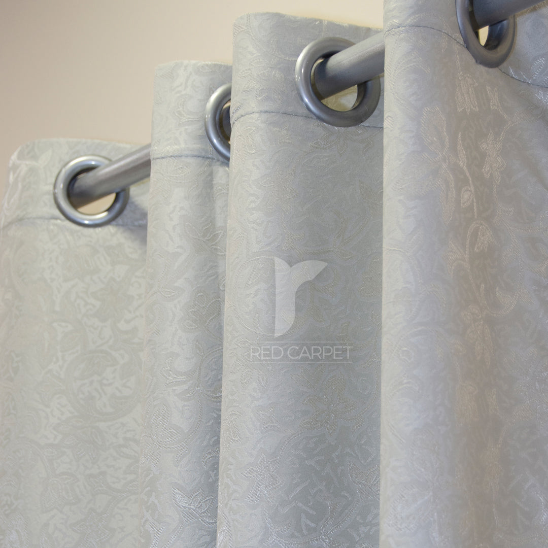 Self jacquard curtains panel (Grey)