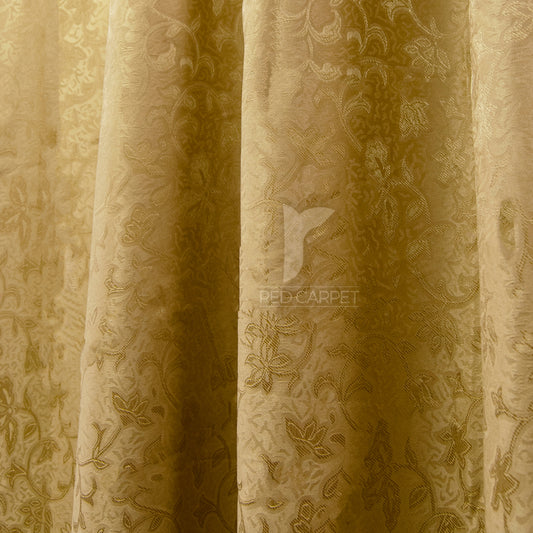 Self jacquard curtains panel (Brown)