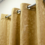 Self jacquard curtains panel (Brown)