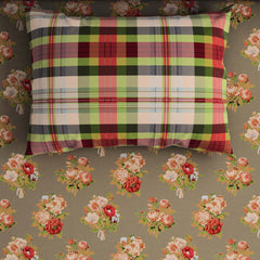 Xara Brown Floral Bed Sheet Set - 6944-6945