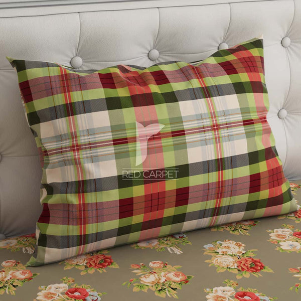 Xara Brown Floral Bed Sheet Set