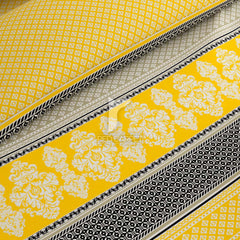 Xara 8 pcs king reversible quilt cover set bedsheet 7076