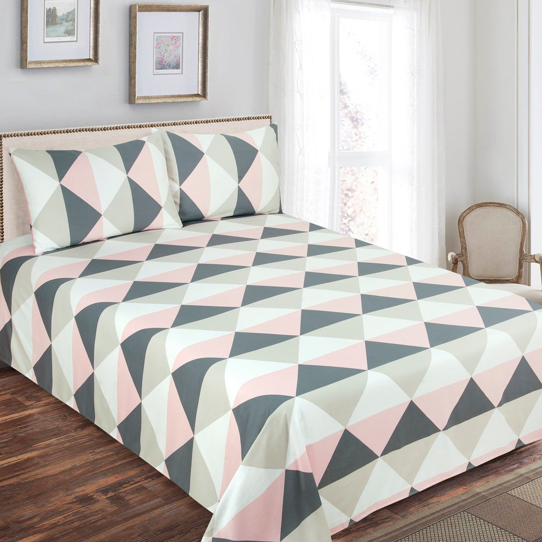 Luxury Cotton Satin bedsheet Pyramid