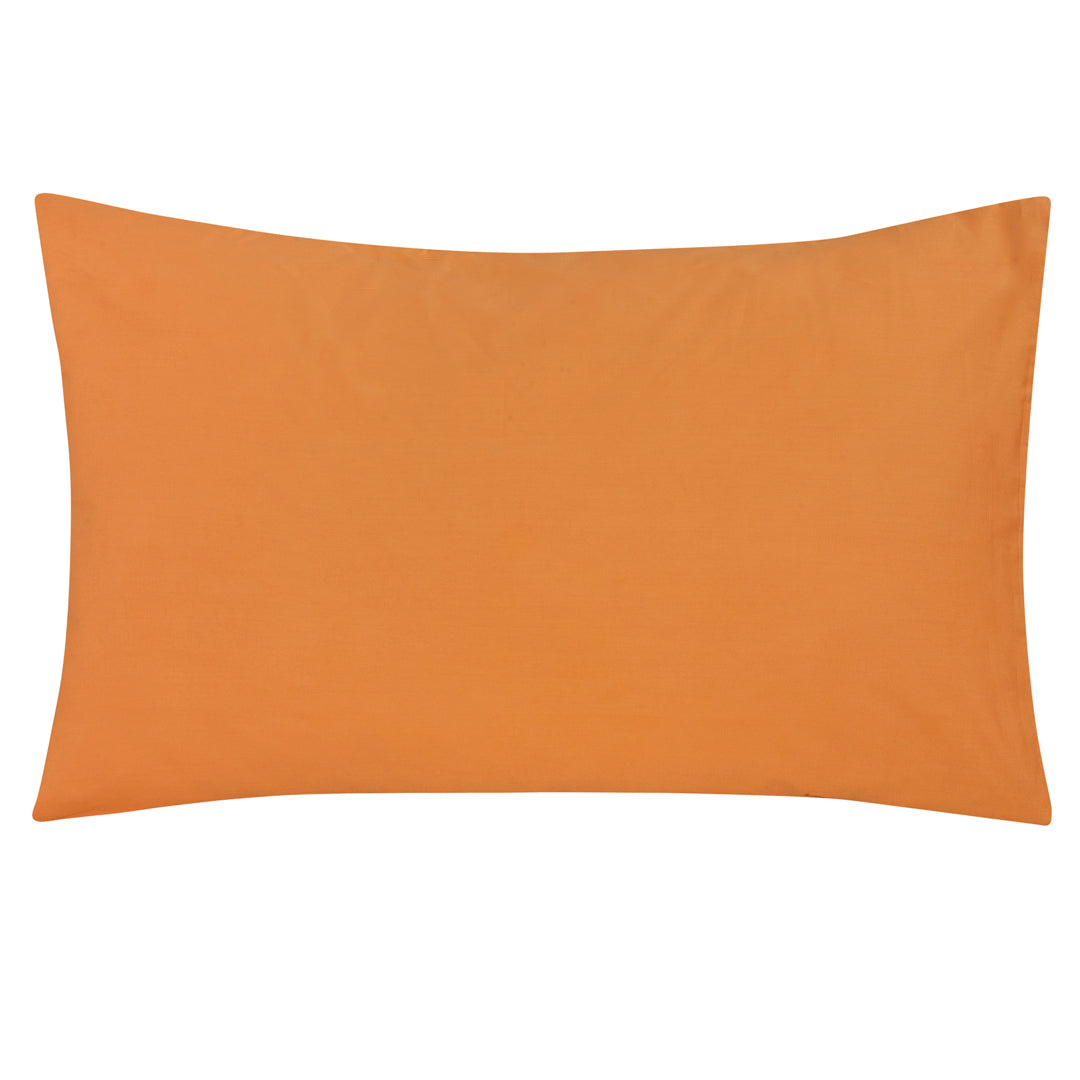 Luxury Cotton Percale Dyed bedsheet (Carrot)