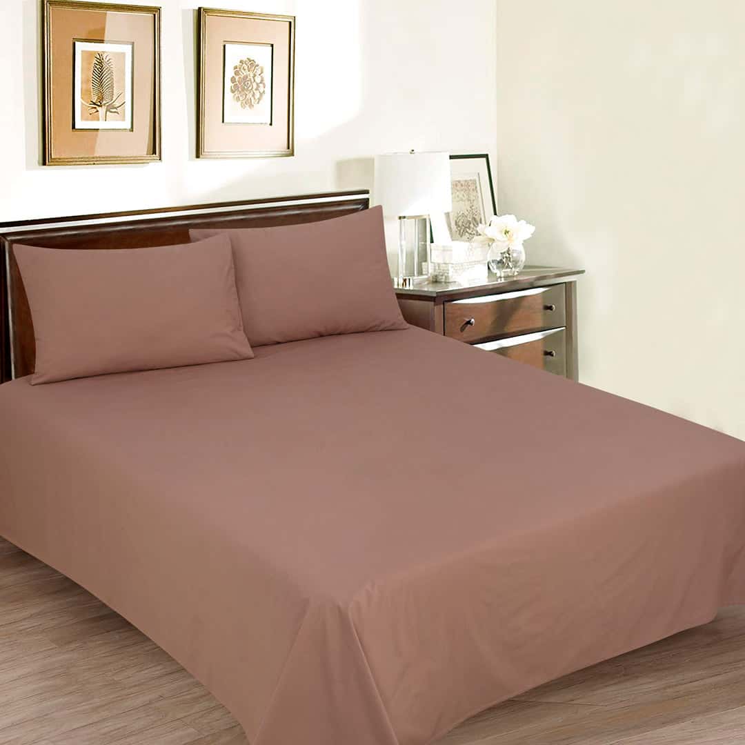 Luxury Cotton Percale Dyed (Grape Brown)