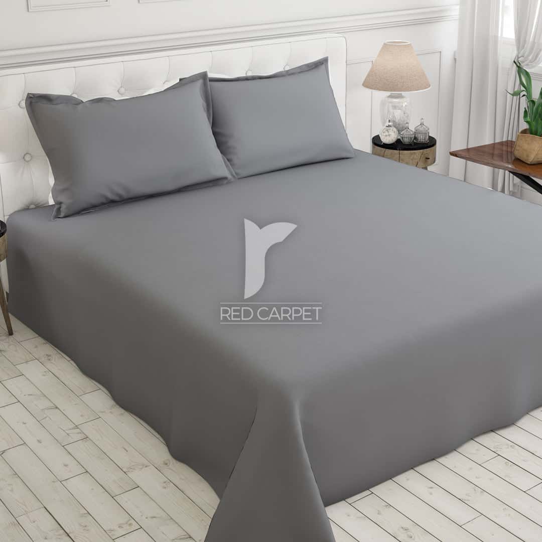 Quiet Grey Cotton Satin