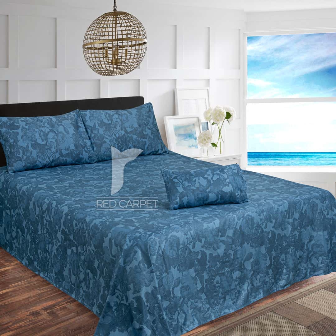 Luxury Cotton Satin Self (Blue)