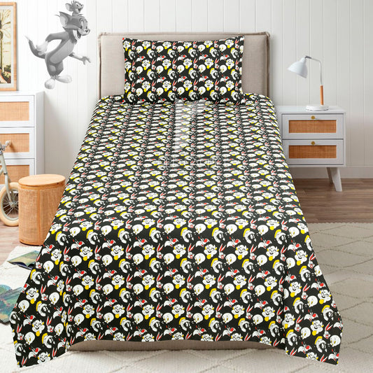 Luxury Cotton kids bedsheet (Looney Tunes Cartoon)