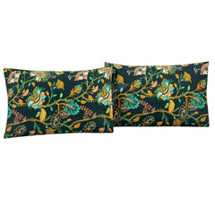 Luxury Cotton Satin bedsheet (Printed Green)