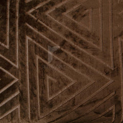 Triangle Embossed Fleece Blanket (Brown)