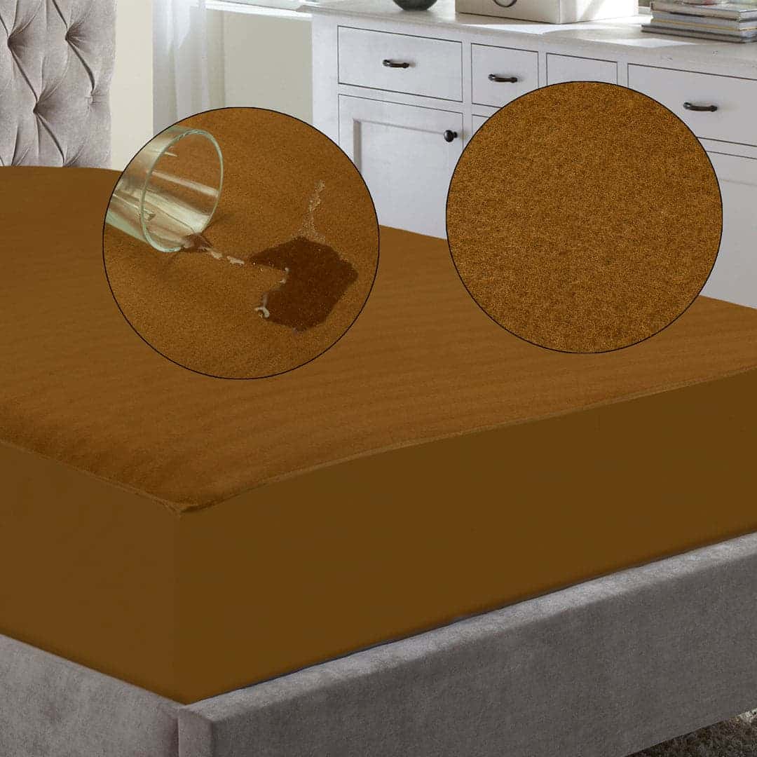 Water Proof Mattress Protector (Light Mustard) Main image