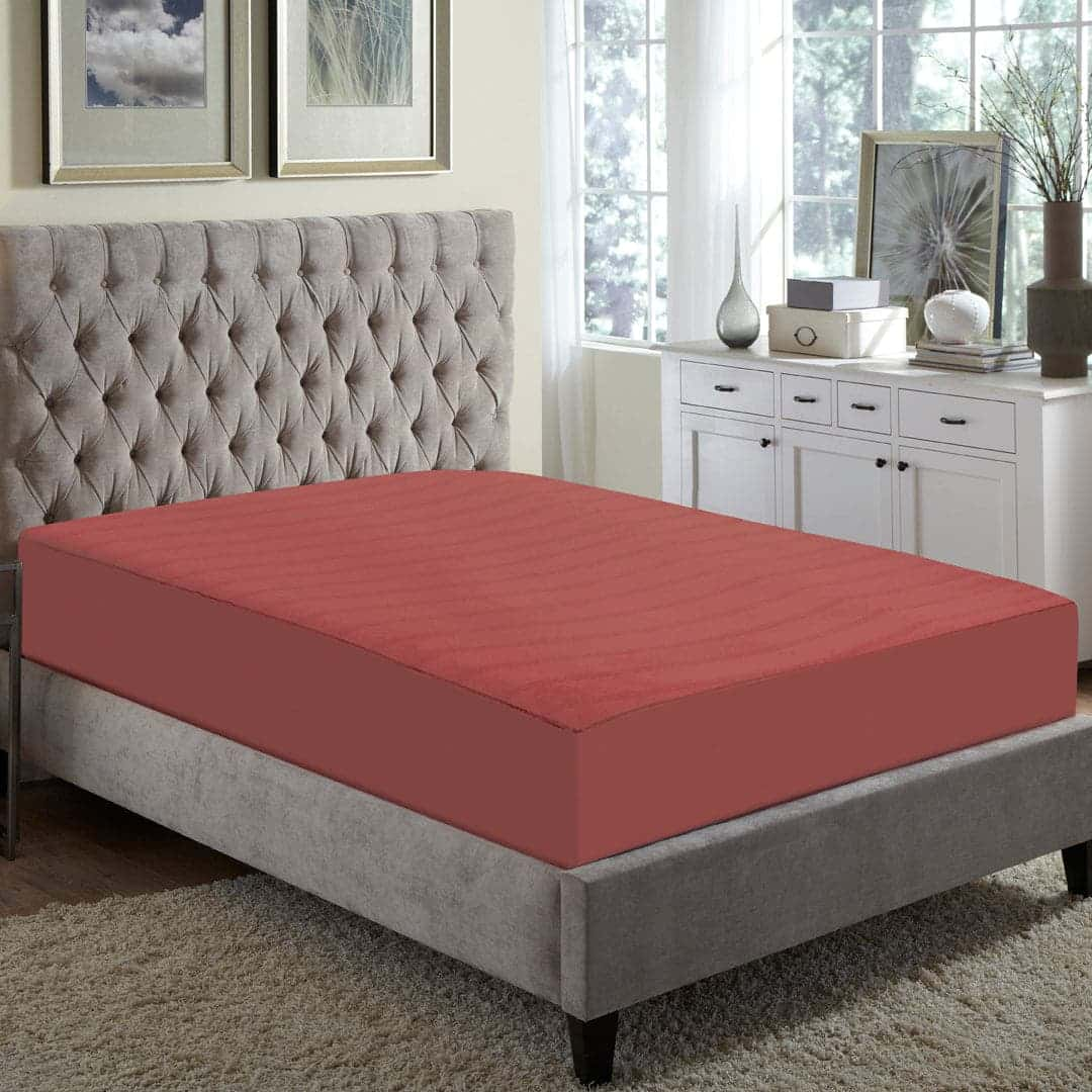 Water Proof Mattress Protector (Maroon)