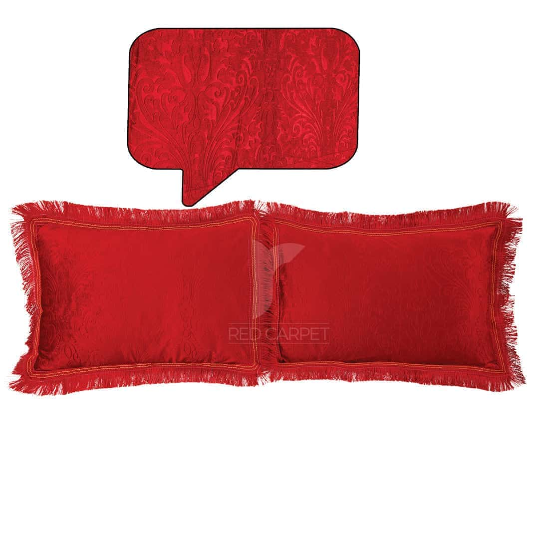 Fancy self viscose bedsheet set (Red)