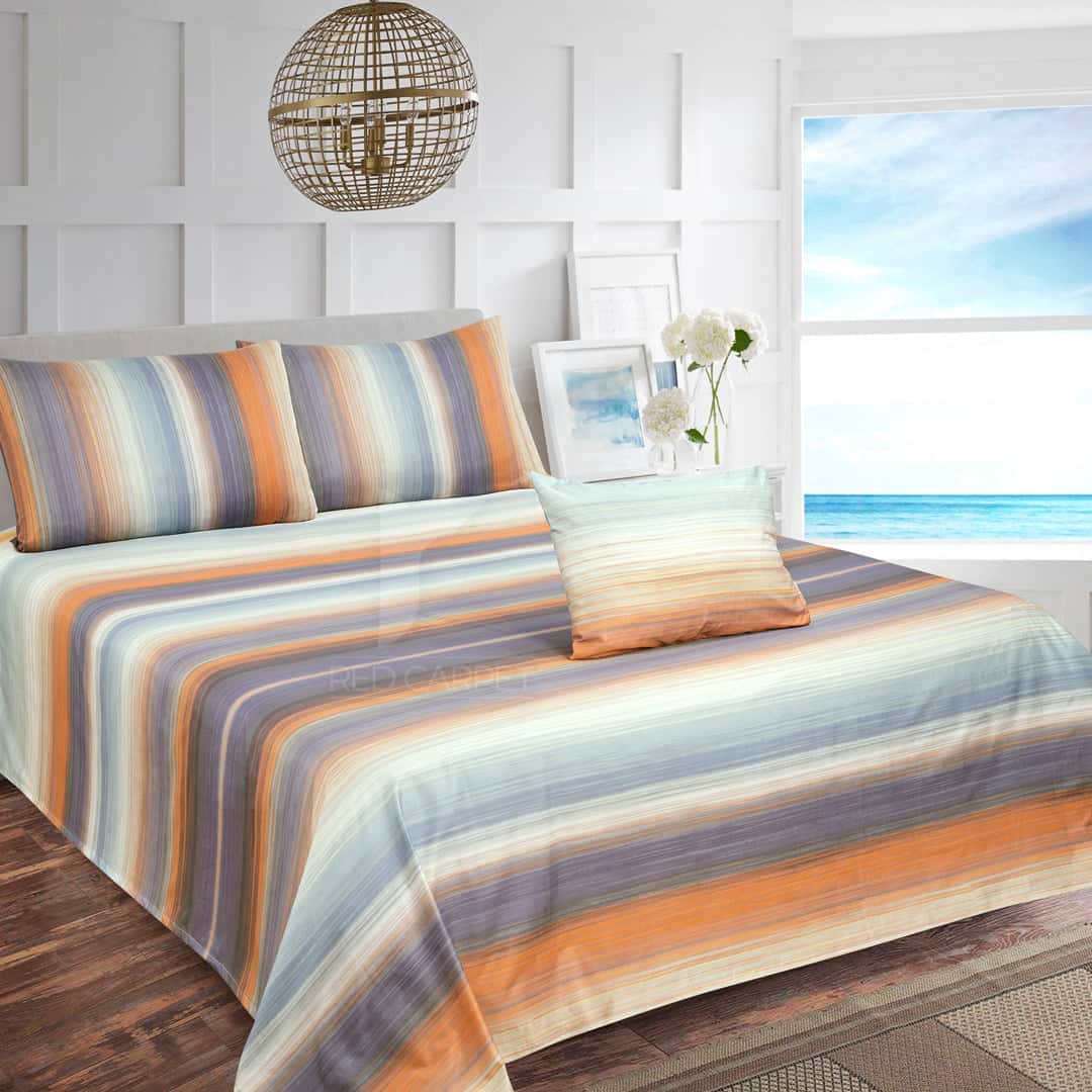 Coastal Sunset Cotton Satin