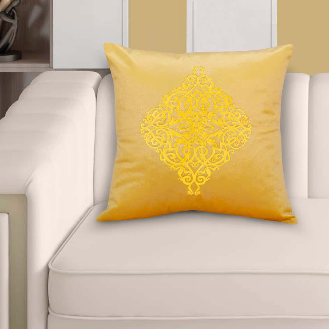 Velvet Patch Work Cushion Cover (YG-3125) Main image